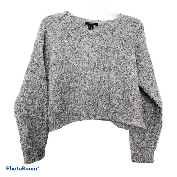 Forever 21 Sweaters - Forever 21 Grey Cropped Sweater